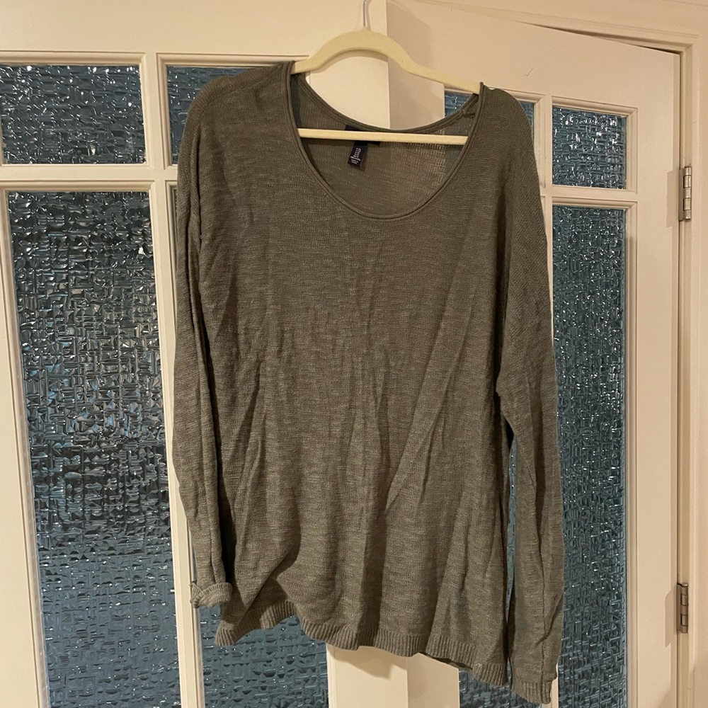 Gap Slouchy Green Thin Sweater